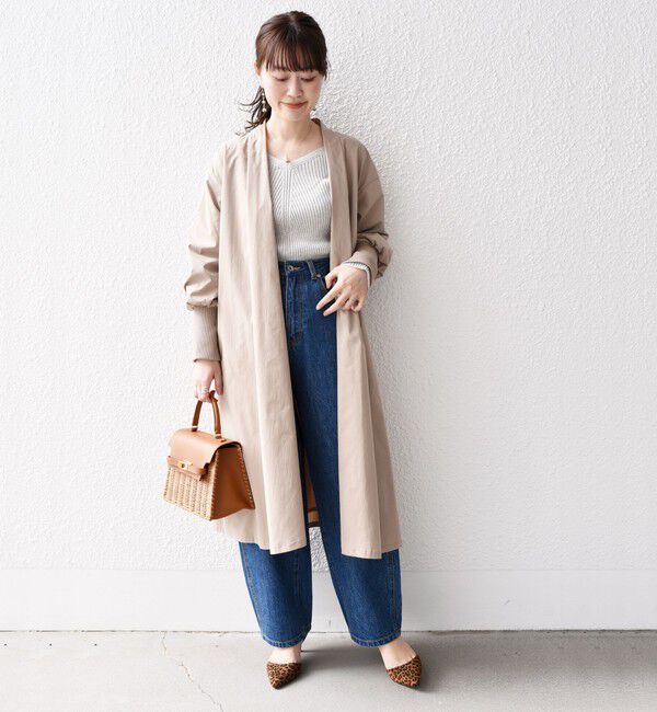 SHIPS for women「* リブ スリーブ ロング 羽織◇」|その他|