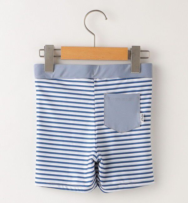 SHIPS KIDS「SHIPS KIDS:90～130cm / ボーダー スイム ボクサー ショーツ」|ショーツ|