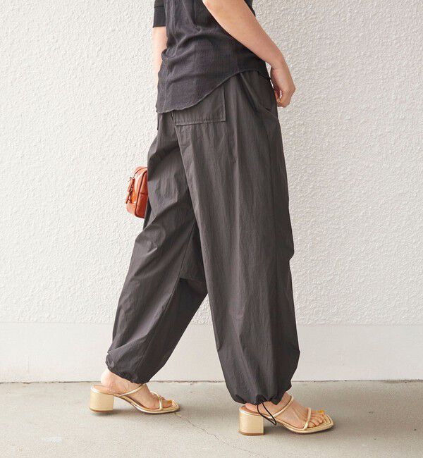 SHIPS for women「〈手洗い可能〉綿 ナイロン 裾 ドロスト パンツ◇」|その他|