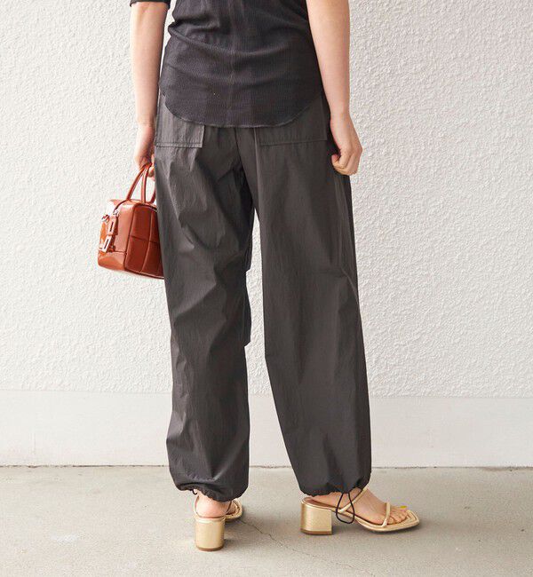 SHIPS for women「〈手洗い可能〉綿 ナイロン 裾 ドロスト パンツ◇」|その他|