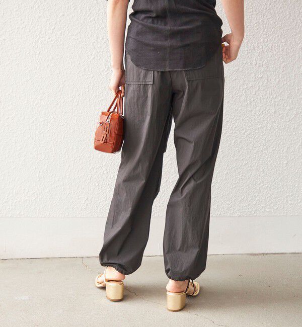 SHIPS for women「〈手洗い可能〉綿 ナイロン 裾 ドロスト パンツ◇」|その他|