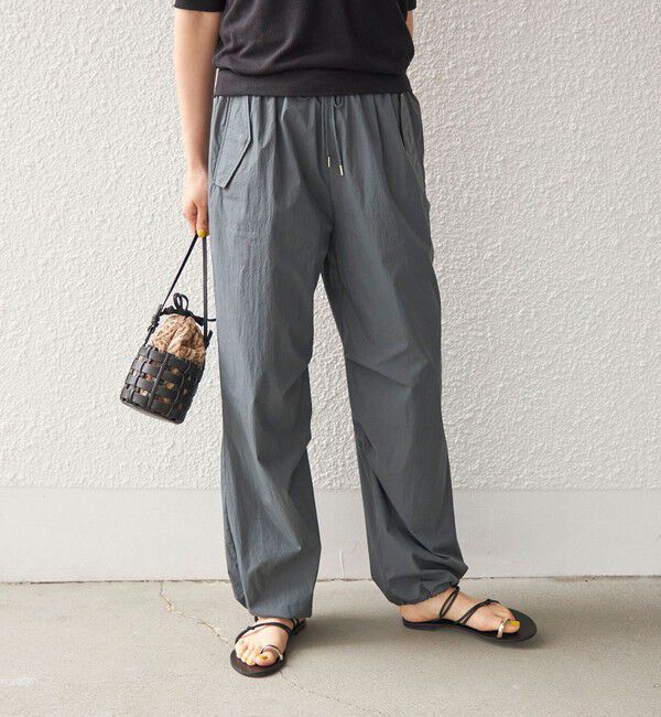 SHIPS for women「〈手洗い可能〉綿 ナイロン 裾 ドロスト パンツ◇」|その他|