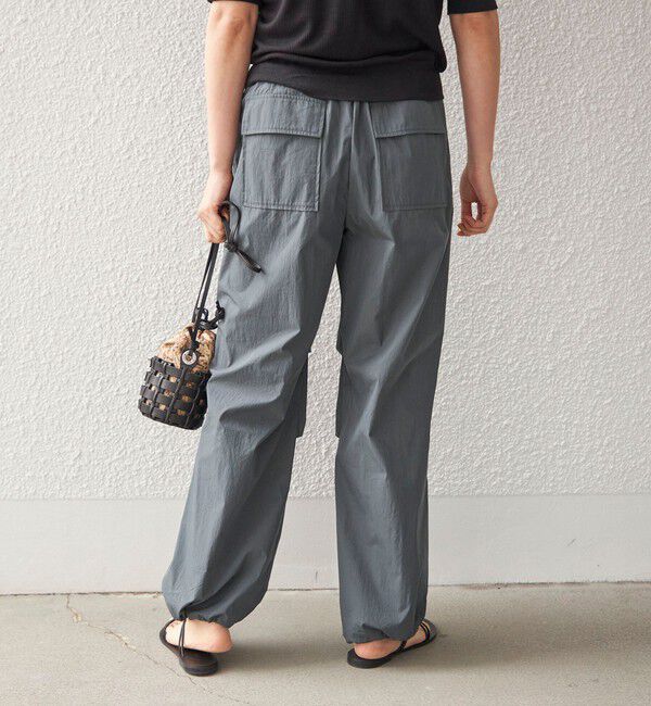 SHIPS for women「〈手洗い可能〉綿 ナイロン 裾 ドロスト パンツ◇」|その他|