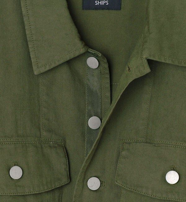 SHIPS「SHIPS: ミリタリー カバー シャツ ジャケット」|ミリタリージャケット|