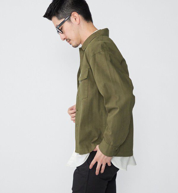 SHIPS「SHIPS: ミリタリー カバー シャツ ジャケット」|ミリタリージャケット|
