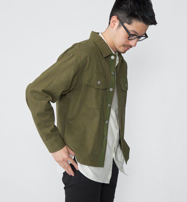 SHIPS「SHIPS: ミリタリー カバー シャツ ジャケット」|ミリタリージャケット|