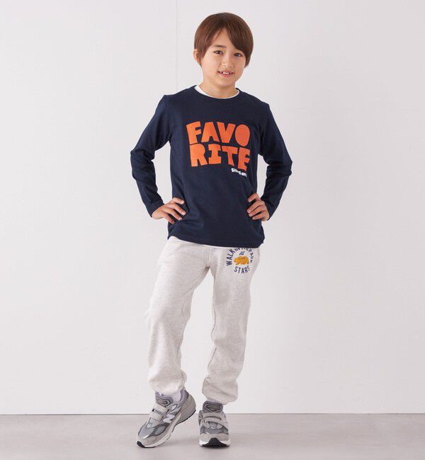 SHIPS any「SHIPS any: タイポグラフィー プリント ロンT<KIDS>◇」|Tシャツ・カットソー|