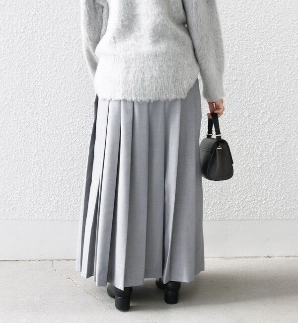 SHIPS any「SHIPS any: ウーステッド ワイド プリーツ マキシ スカート 2」|スカート|