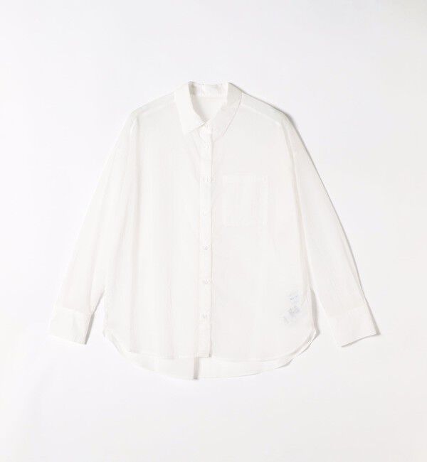 quaranciel「quaranciel:〈洗濯機可能〉シアー オーバー ポケット シャツ」|シャツ・ブラウス|