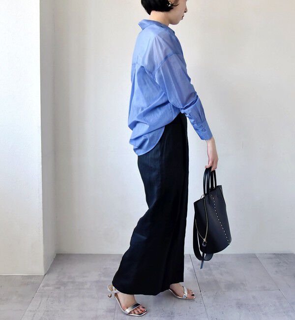 quaranciel「quaranciel:〈洗濯機可能〉シアー オーバー ポケット シャツ」|シャツ・ブラウス|