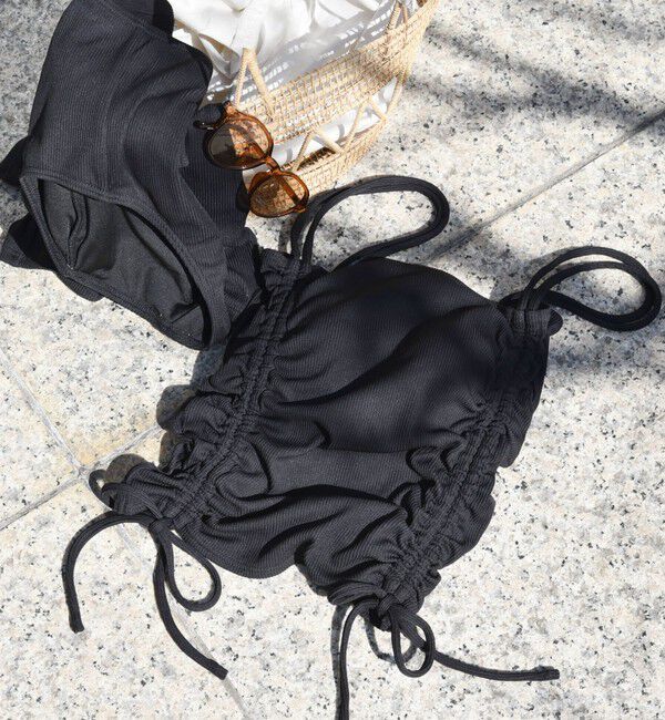 SHIPS any「【SHIPS any別注】Ocean Pacific:  スイムウエア 3点セット 25SS」|ビキニ|ブラック