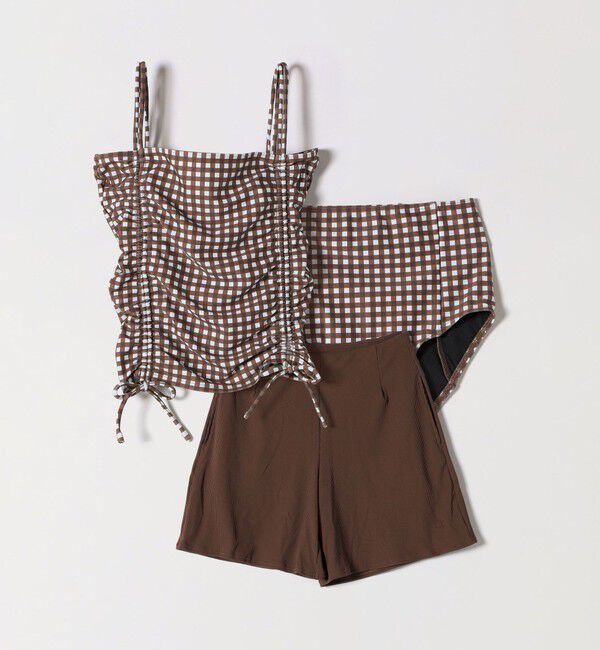 SHIPS any「【SHIPS any別注】Ocean Pacific:  スイムウエア 3点セット 25SS」|ビキニ|ブラウン