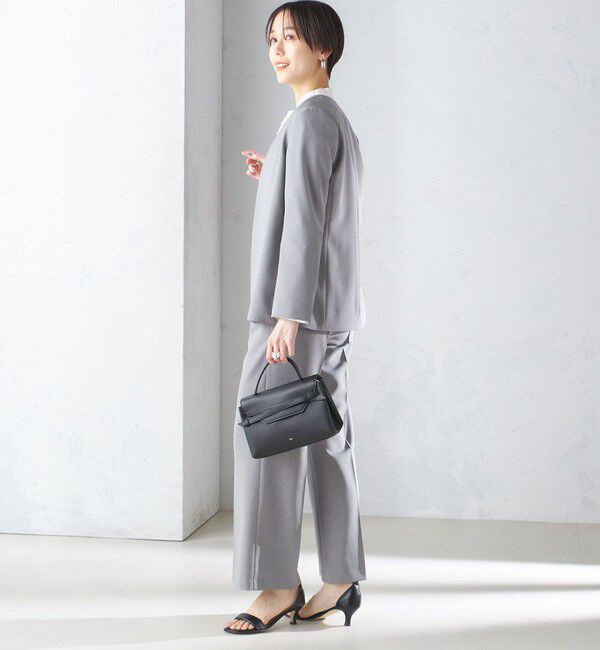 SHIPS for women「〈手洗い可能／撥水加工／接触冷感〉カラーレス ジャケット（セットアップ対応）」|ノーカラージャケット|