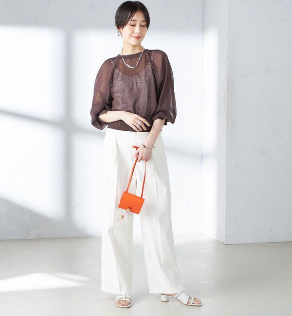 SHIPS for women「〈手洗い可能〉2WAY シアー カーディガン」|カーディガン|