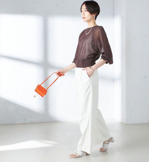 SHIPS for women「〈手洗い可能〉2WAY シアー カーディガン」|カーディガン|