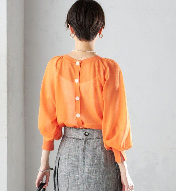 SHIPS for women「〈手洗い可能〉2WAY シアー カーディガン」|カーディガン|