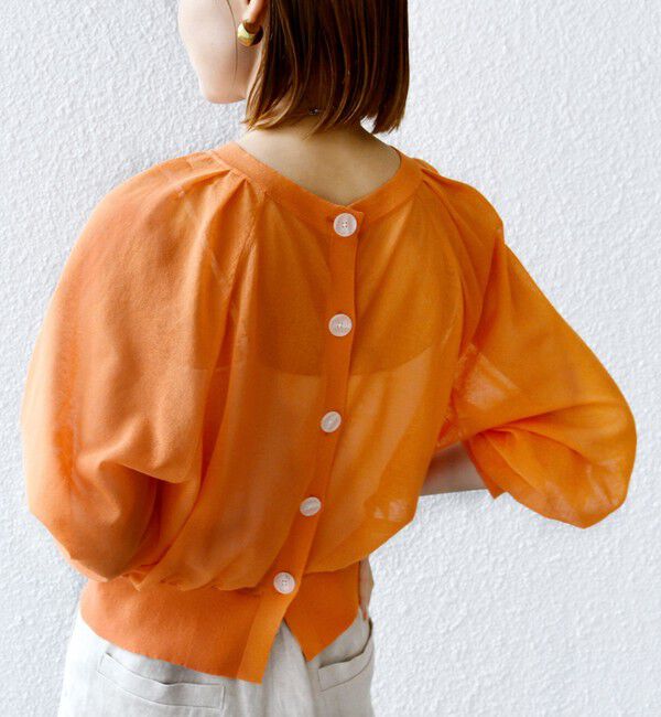 SHIPS for women「〈手洗い可能〉2WAY シアー カーディガン」|カーディガン|