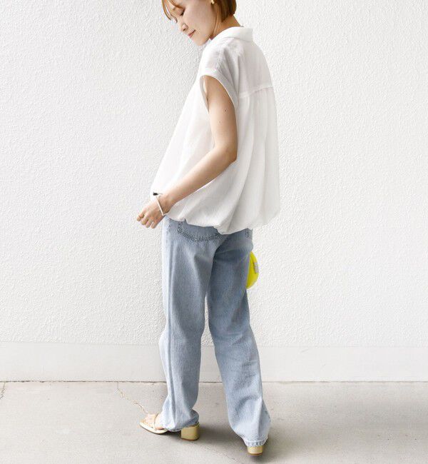 SHIPS for women「〈手洗い可能〉強撚 バルーン ブラウス」|シャツ・ブラウス|