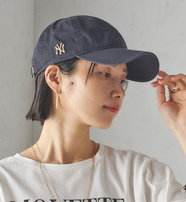 SHIPS for women「《追加予約》【SHIPS別注】NEW ERA:ピンズ付 キャップ」|キャップ・キャスケット|ネイビー