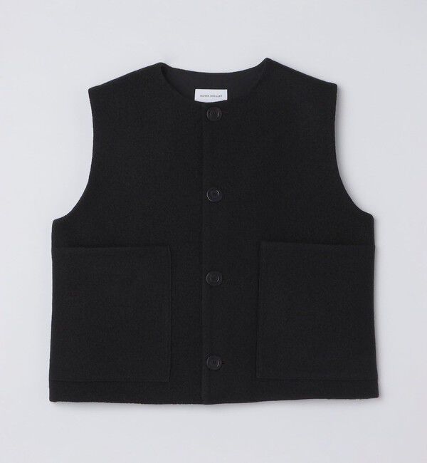 SHIPS「DOUILLET: BOILED VEST」|ダウンベスト・ベスト|ブラック