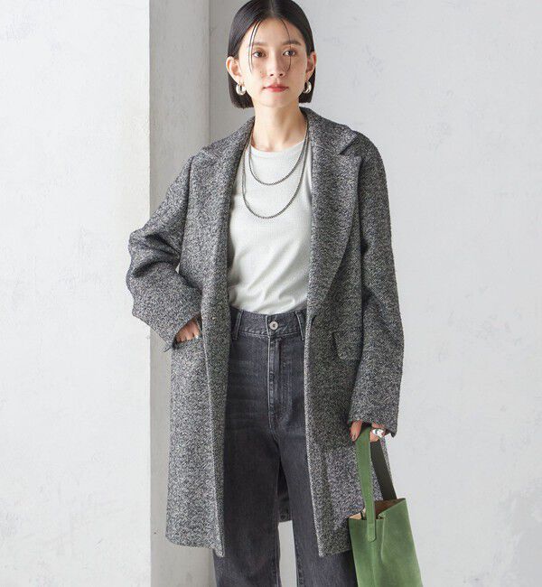 SHIPS for women「ツイード チェスター コート」|チェスターコート|