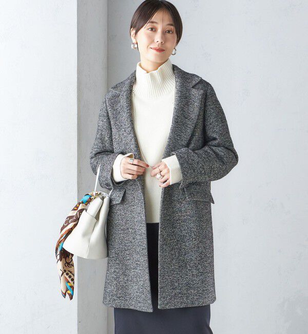 SHIPS for women「ツイード チェスター コート」|チェスターコート|