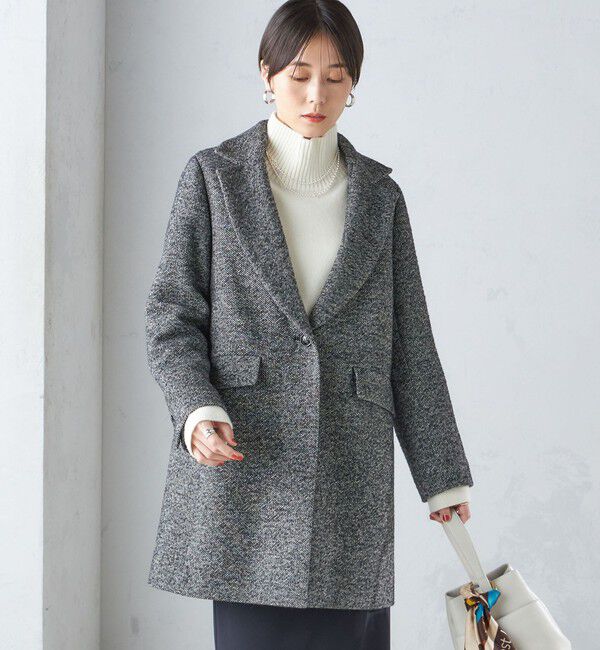 SHIPS for women「ツイード チェスター コート」|チェスターコート|