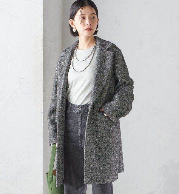 SHIPS for women「ツイード チェスター コート」|チェスターコート|