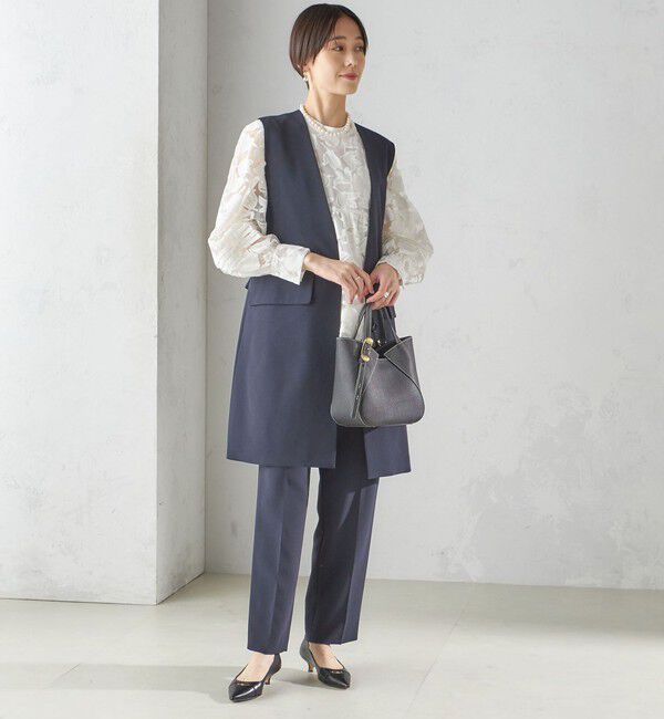 SHIPS for women「〈手洗い可能〉トリアセテート混 テーパード パンツ（セットアップ対応）」|その他|