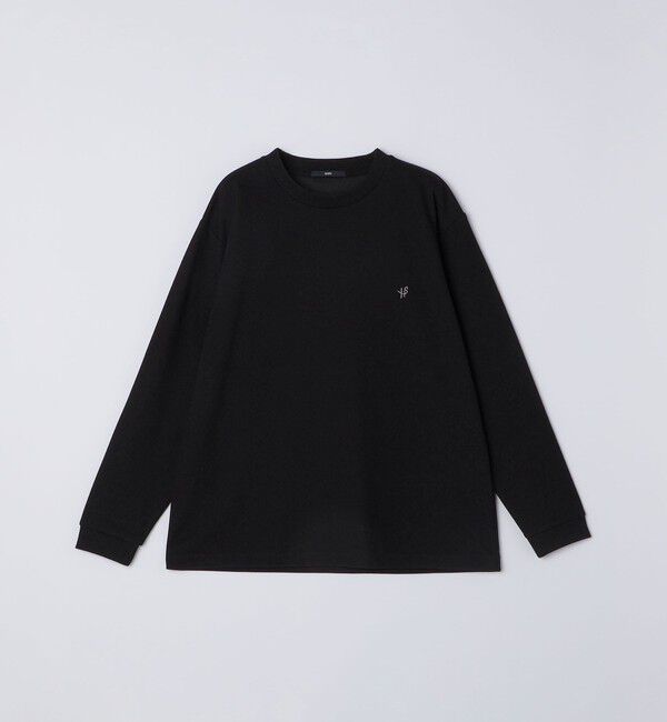 SHIPS「【WEB限定】SHIPS:〈抗菌・防臭〉ワンポイント ロゴ バーズアイ クルーネック 長袖 Tシャツ」|Tシャツ・カットソー|