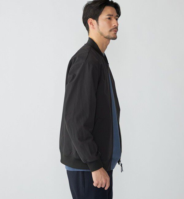 SHIPS「SHIPS:〈撥水加工〉CORDURA(R) ナイロン ジップアップ ブルゾン」|ブルゾン・スタジャン|