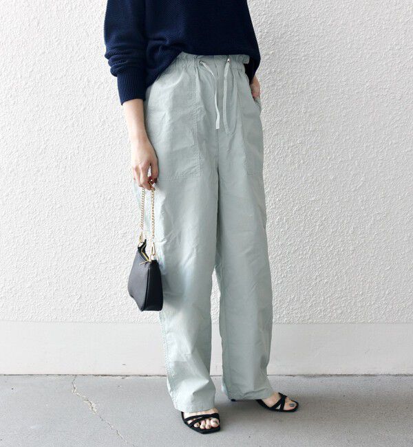 SHIPS any「SHIPS any:〈洗濯機可能〉ナイロン ウエスト ドローコード セミ ワイド パンツ」|その他|