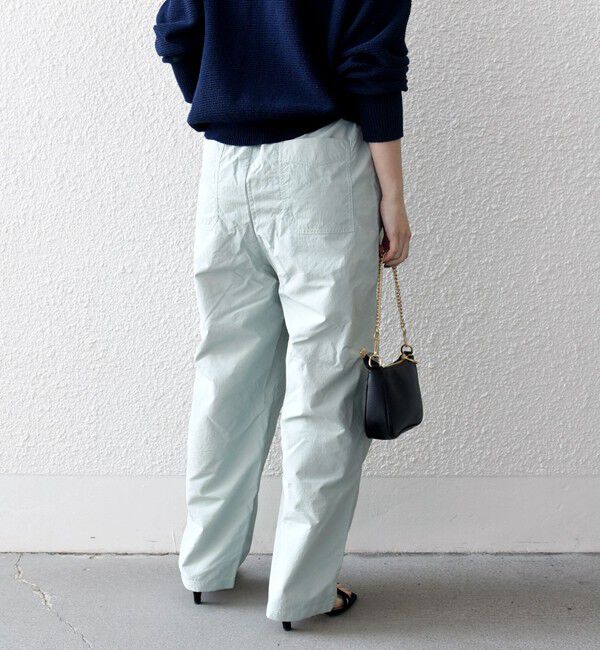 SHIPS any「SHIPS any:〈洗濯機可能〉ナイロン ウエスト ドローコード セミ ワイド パンツ」|その他|