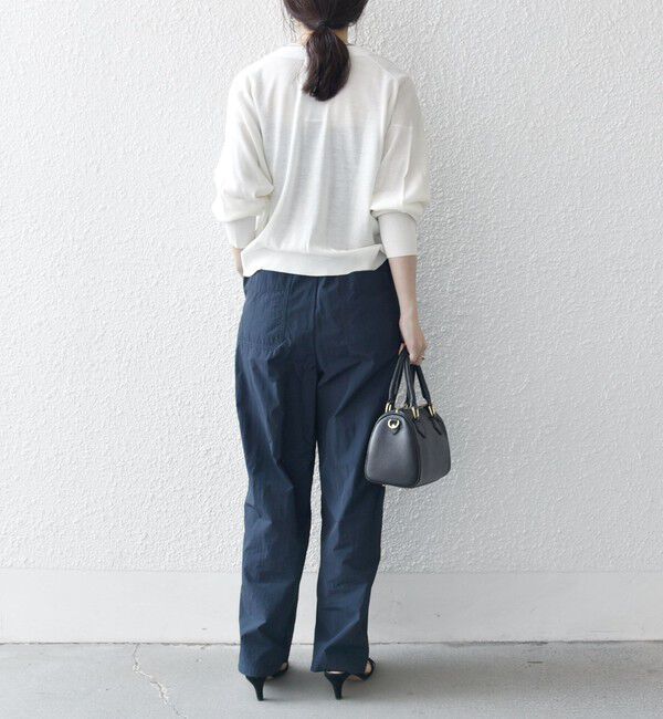 SHIPS any「SHIPS any:〈洗濯機可能〉ナイロン ウエスト ドローコード セミ ワイド パンツ」|その他|