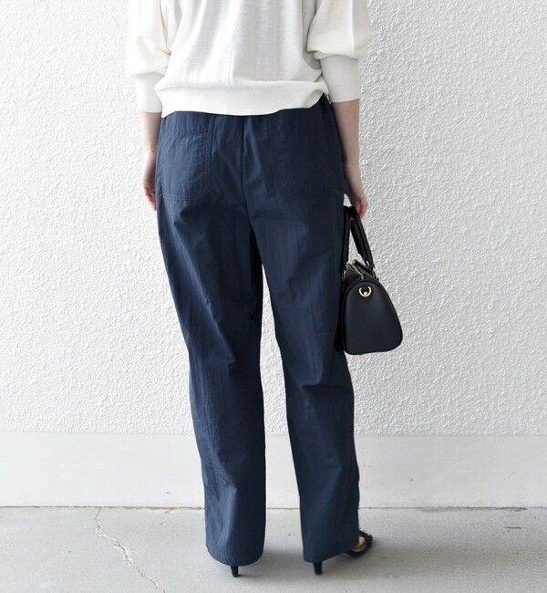 SHIPS any「SHIPS any:〈洗濯機可能〉ナイロン ウエスト ドローコード セミ ワイド パンツ」|その他|