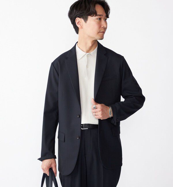 SHIPS「SHIPS:〈セットアップ対応〉TW ストレッチ ジャケット」|テーラードジャケット|