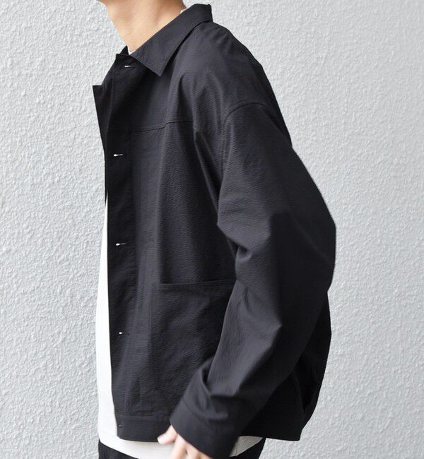 SHIPS any「SHIPS any:〈撥水/軽量/ストレッチ〉SOLOTEX(R) シアサッカー トラック ブルゾン 25SS(セットアップ対応)◇」|ブルゾン・スタジャン|