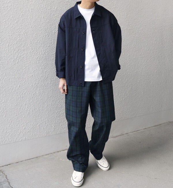 SHIPS any「SHIPS any:〈撥水/軽量/ストレッチ〉SOLOTEX(R) シアサッカー トラック ブルゾン 25SS(セットアップ対応)◇」|ブルゾン・スタジャン|