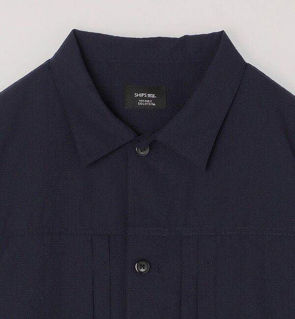 SHIPS any「SHIPS any:〈撥水/軽量/ストレッチ〉SOLOTEX(R) シアサッカー トラック ブルゾン 25SS(セットアップ対応)◇」|ブルゾン・スタジャン|