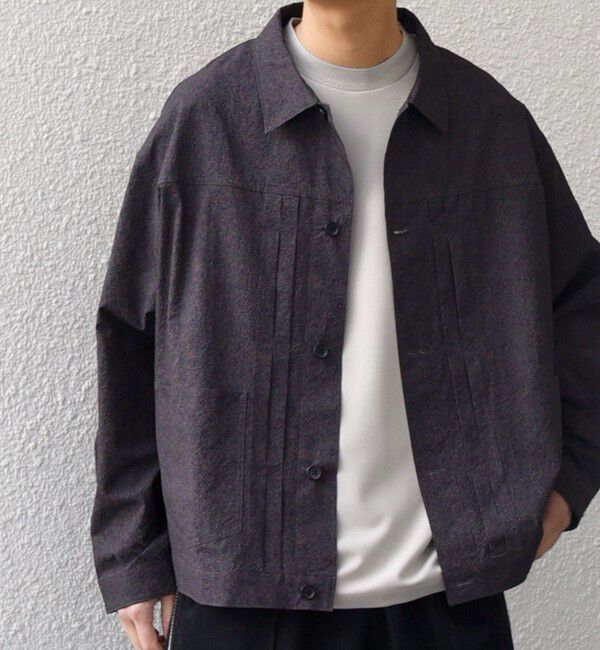 SHIPS any「SHIPS any:〈撥水/軽量/ストレッチ〉SOLOTEX(R) シアサッカー トラック ブルゾン 25SS(セットアップ対応)◇」|ブルゾン・スタジャン|