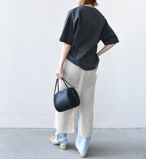 SHIPS for women「【SHIPS別注】81BRANCA:ロゴ 5分袖 TEE」|Tシャツ・カットソー|