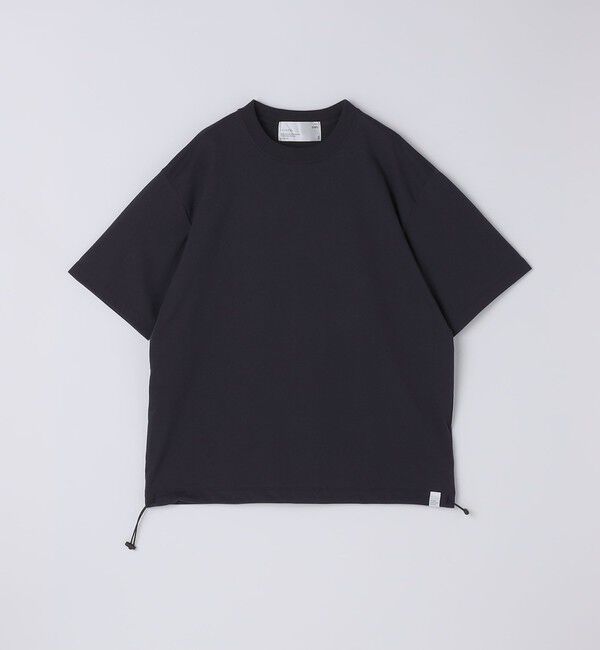 SHIPS「THYARD: 光電子(R) ドローコード Tシャツ」|Tシャツ・カットソー|ネイビー