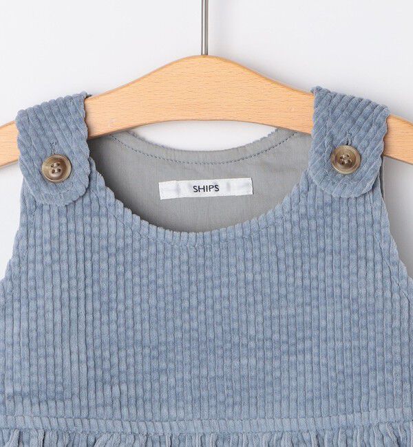 SHIPS KIDS「SHIPS KIDS:コーデュロイ オーバーオール ロンパース」|ロンパース|
