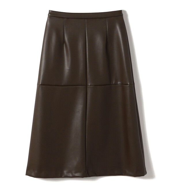 SHIPS for women「〈手洗い可能〉合成皮革 ウエスト ゴム スカート」|スカート|