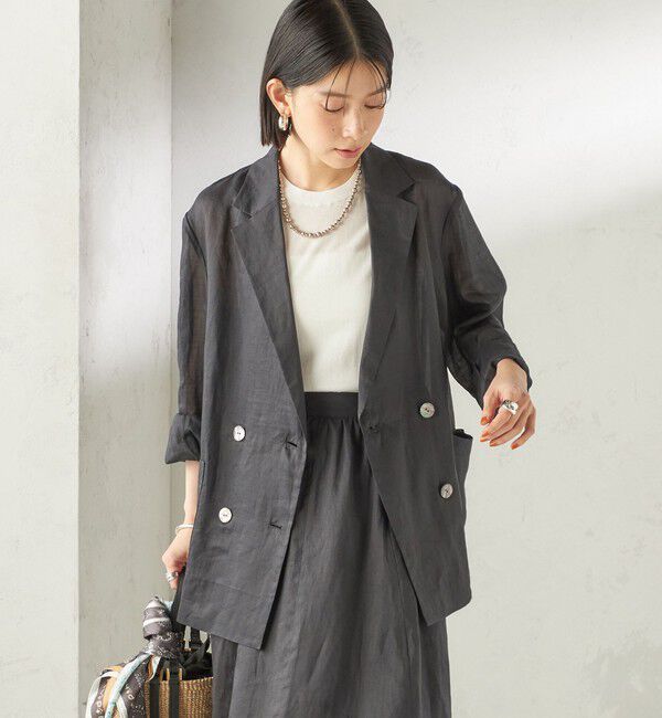 SHIPS for women「《予約》〈手洗い可能〉ラミー 4 ジャケット 26SS」|テーラードジャケット|