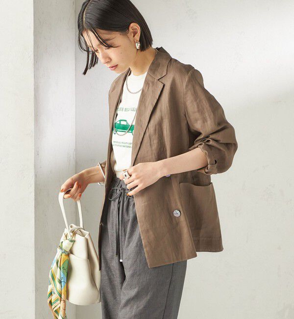 SHIPS for women「《予約》〈手洗い可能〉ラミー 4 ジャケット 26SS」|テーラードジャケット|