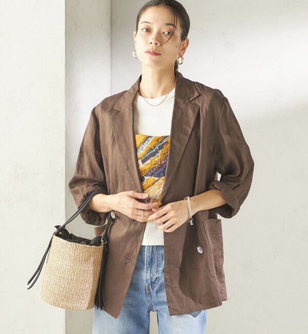 SHIPS for women「《予約》〈手洗い可能〉ラミー 4 ジャケット 26SS」|テーラードジャケット|