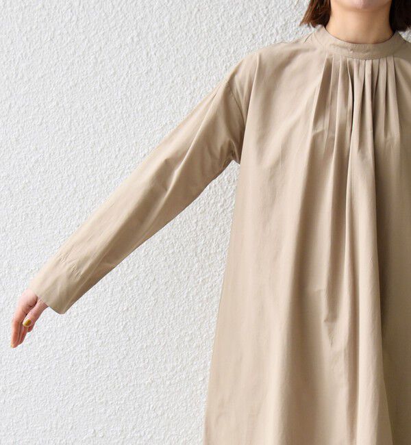 SHIPS any「《予約》SHIPS any:〈洗濯機可能〉タイプライター ボウタイ リボン シャツ ワンピース」|ワンピース|