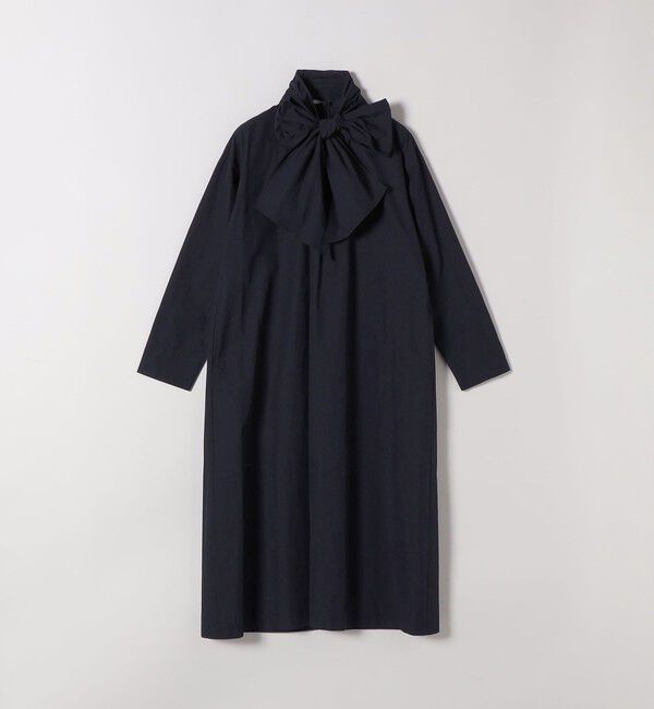 SHIPS any「《予約》SHIPS any:〈洗濯機可能〉タイプライター ボウタイ リボン シャツ ワンピース」|ワンピース|