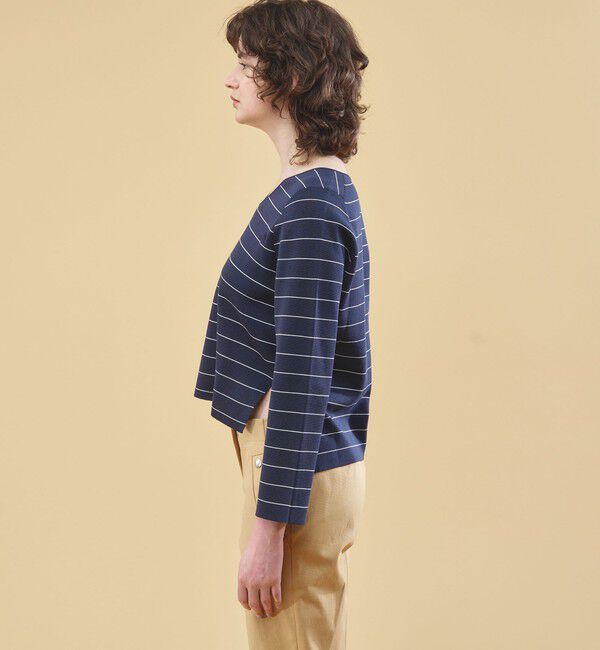 DES PRES「コットンアセテートミラノリブ Vネックプルオーバー」|ニット・セーター|